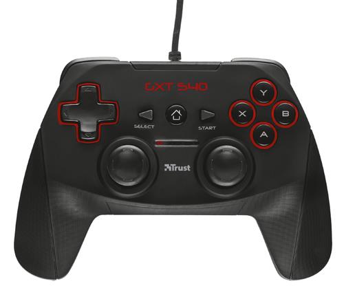 TRUST Controller Trust GXT540 per PC e PS3 con cavo nero
